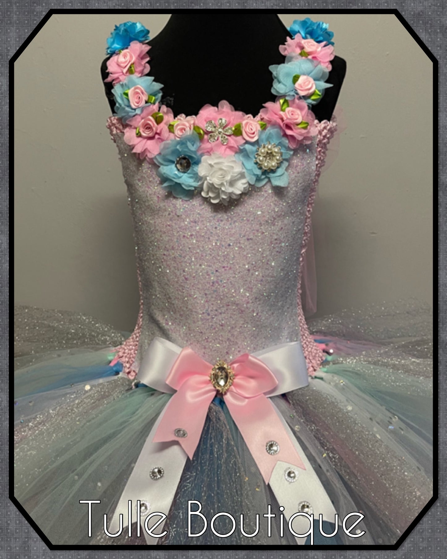 LAURA. Glitter Unicorn princess tutu birthday party dress