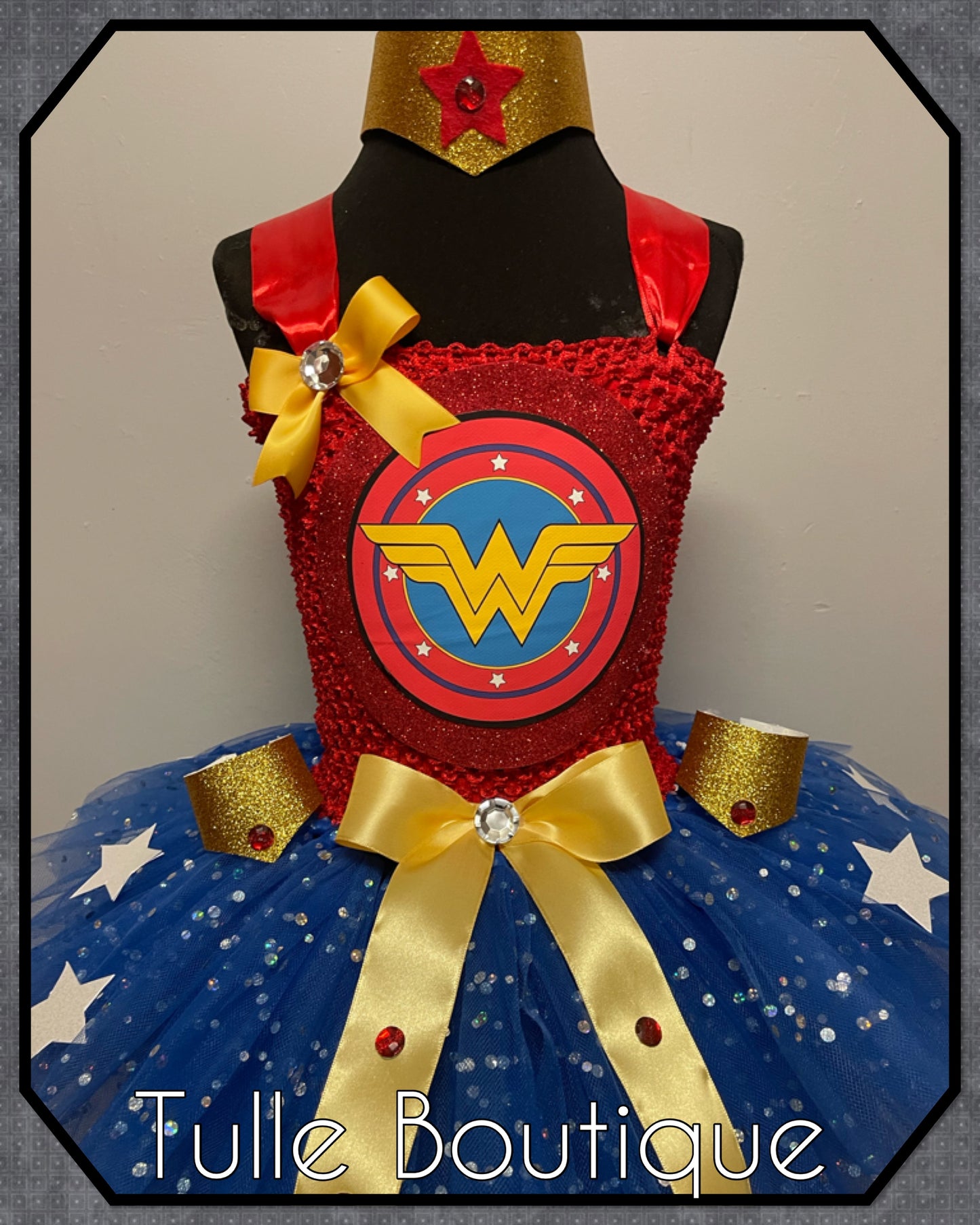 Superhero Wonder Woman birthday tutu dress