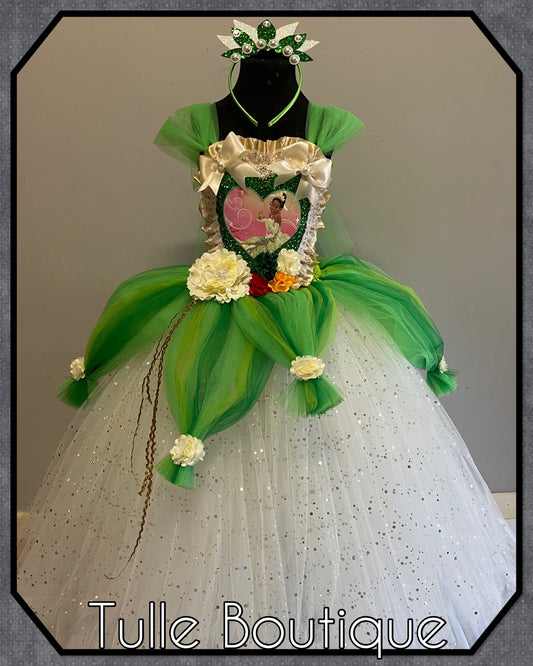 Princess Tiana princess and the frog ballgown tutu dress