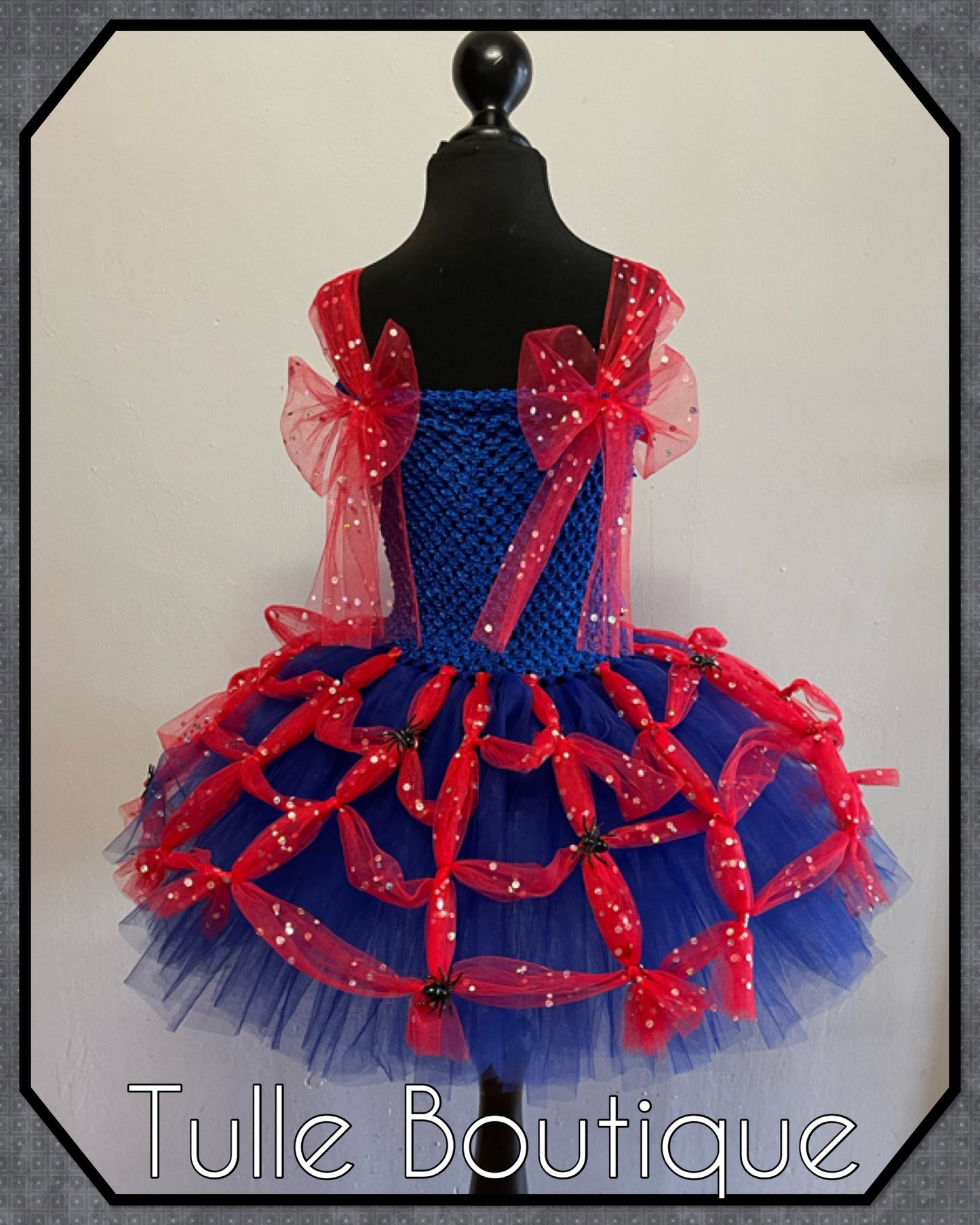 Superhero spiderman themed birthday party tutu dress