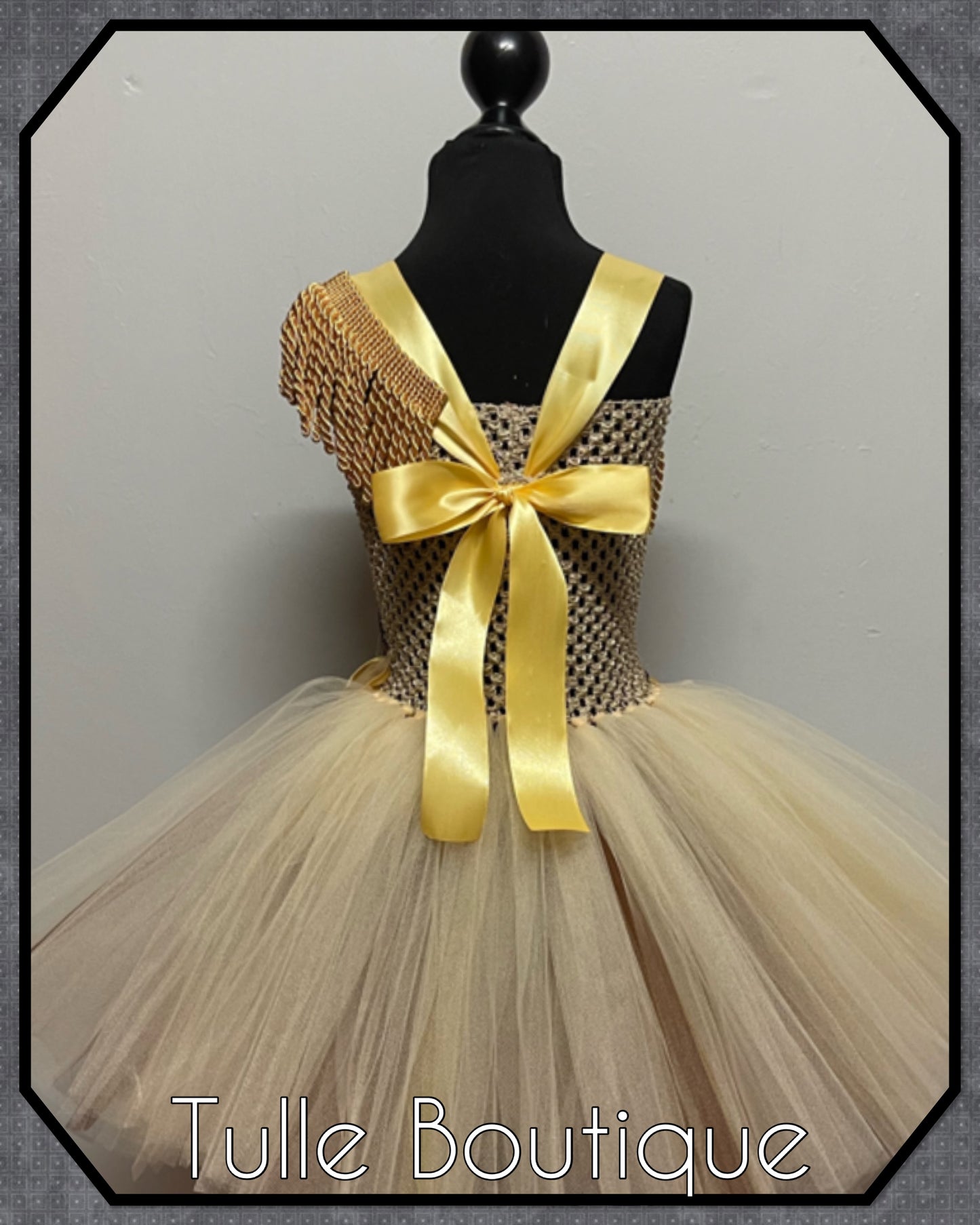 Pocahontas gold princess tutu dress