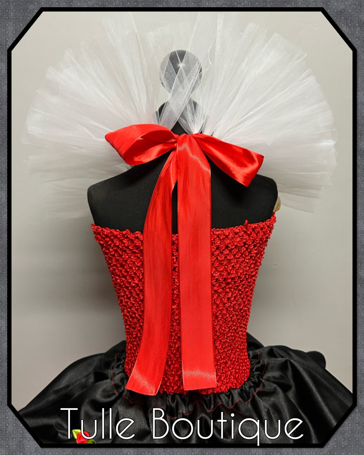 Queen of hearts world book day birthday tutu dress