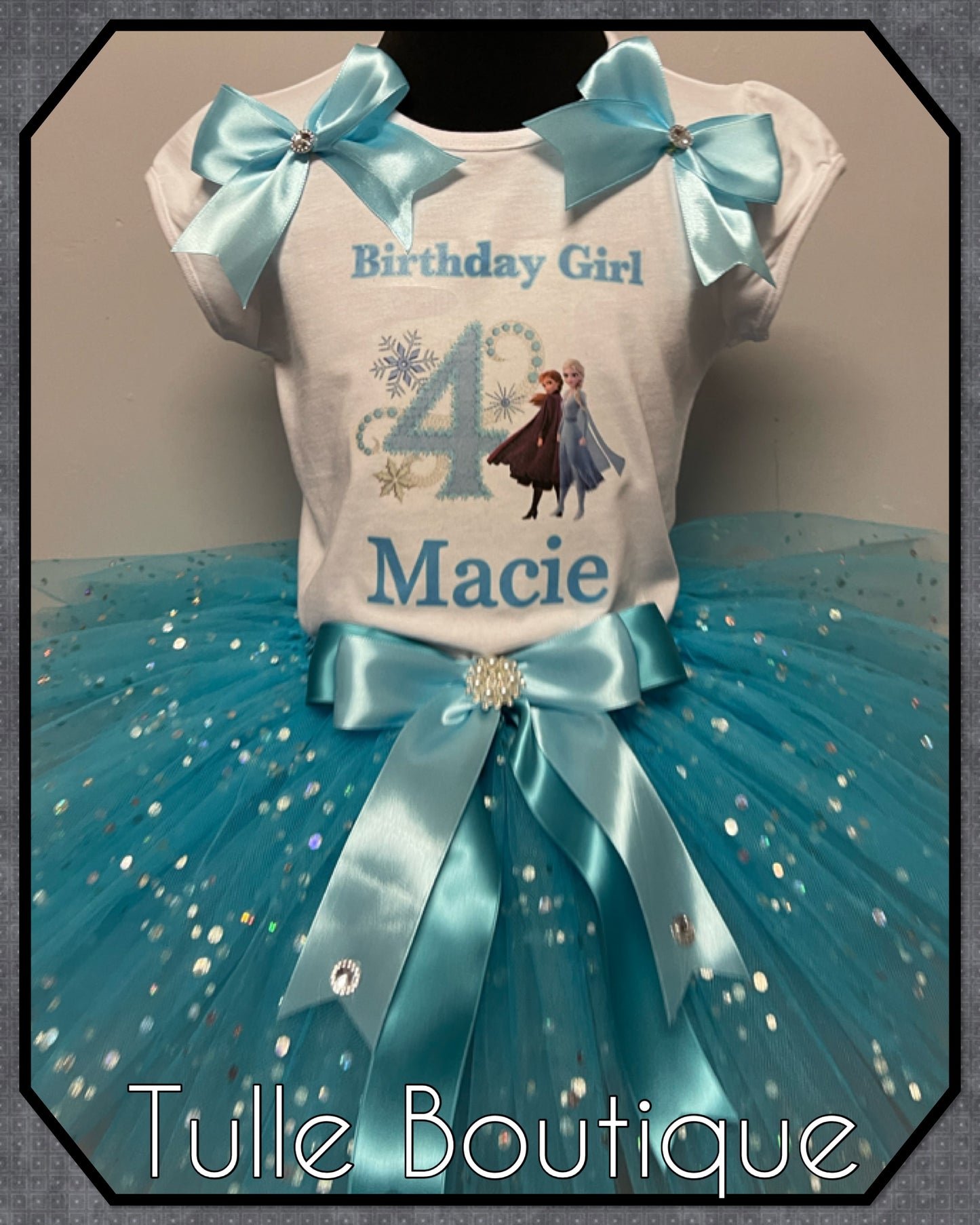 Frozen 2 T-shirt and tutu birthday party outfit