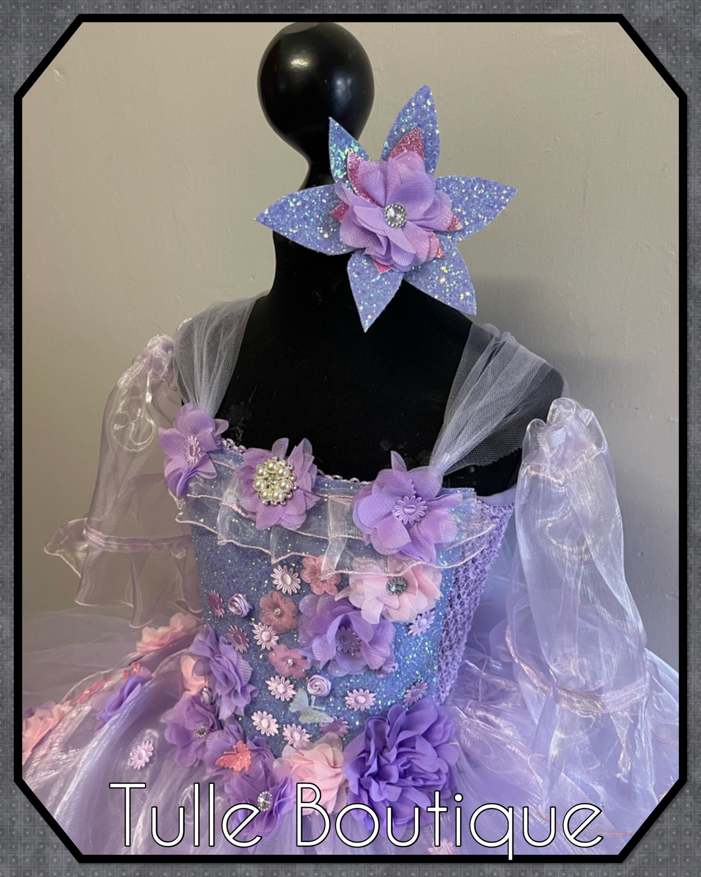 Encanto Isabela madrigal floral birthday tutu dress