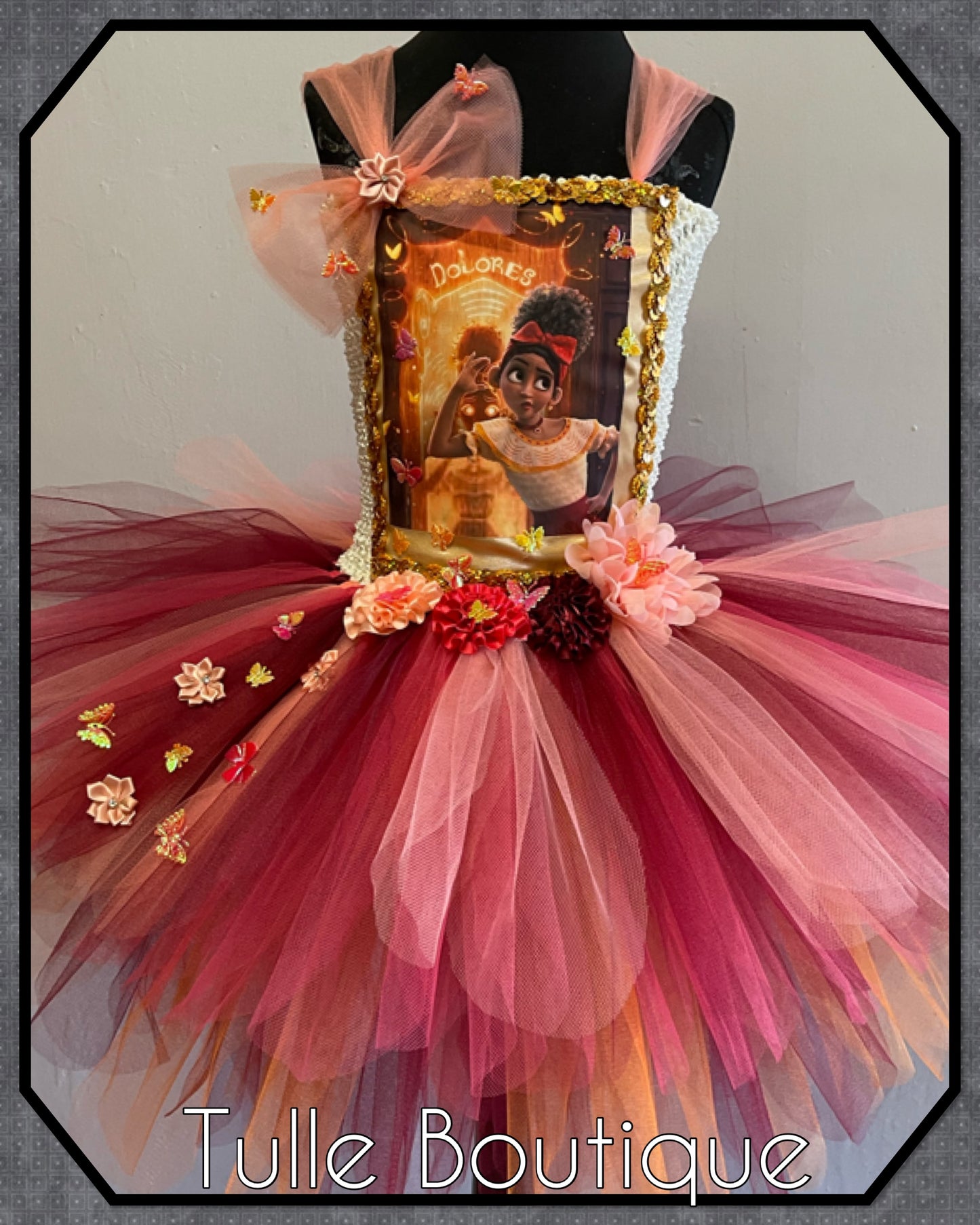 Encanto Dolores madrigal birthday party tutu dress