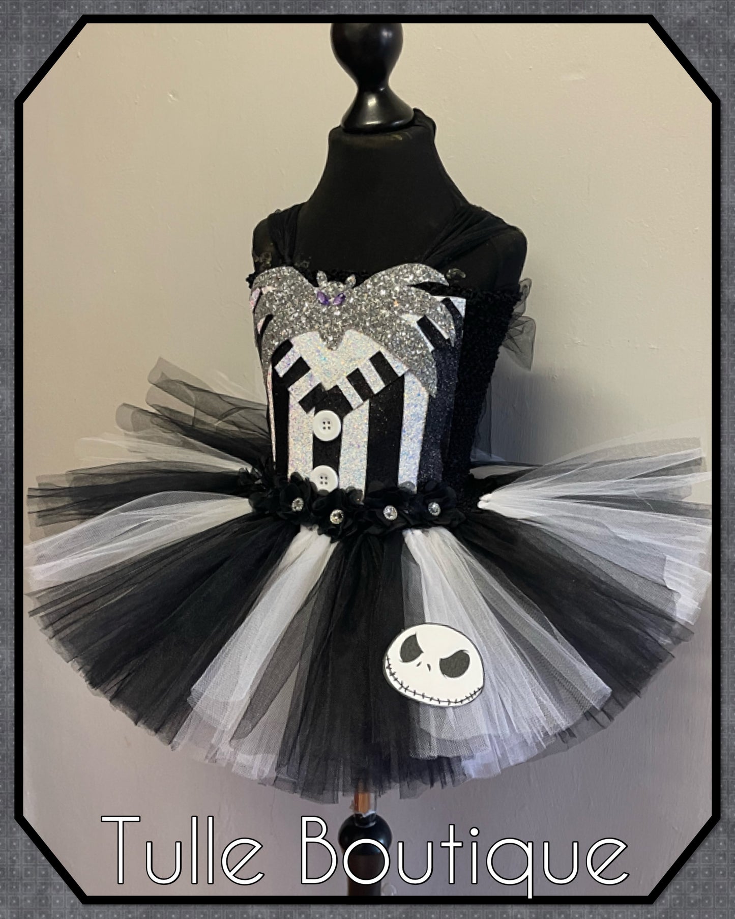 Girls Nightmare before Christmas Jack Skellington birthday tutu dress