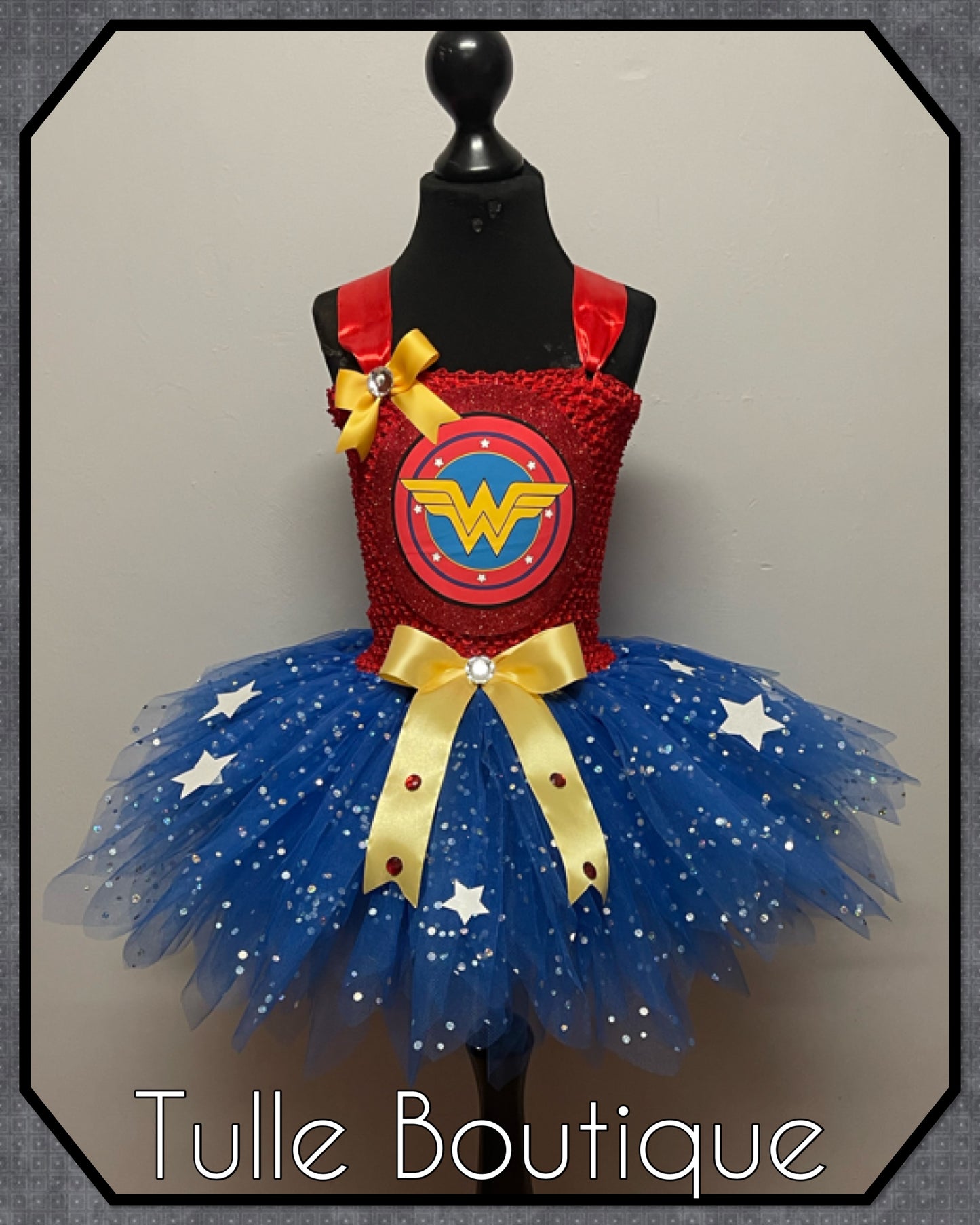 Superhero Wonder Woman birthday tutu dress