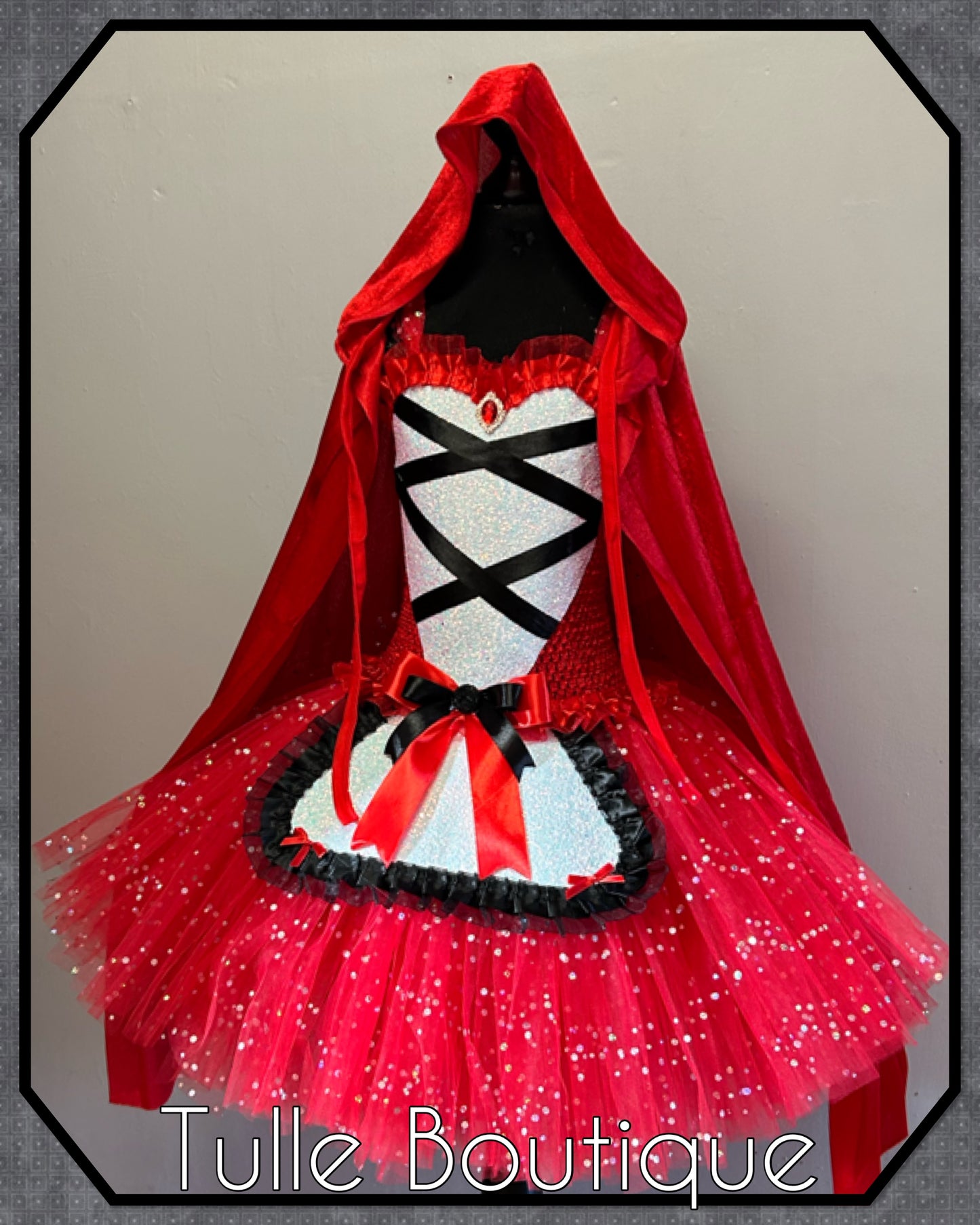 Girls Little Red Riding hood world book day tutu party dress