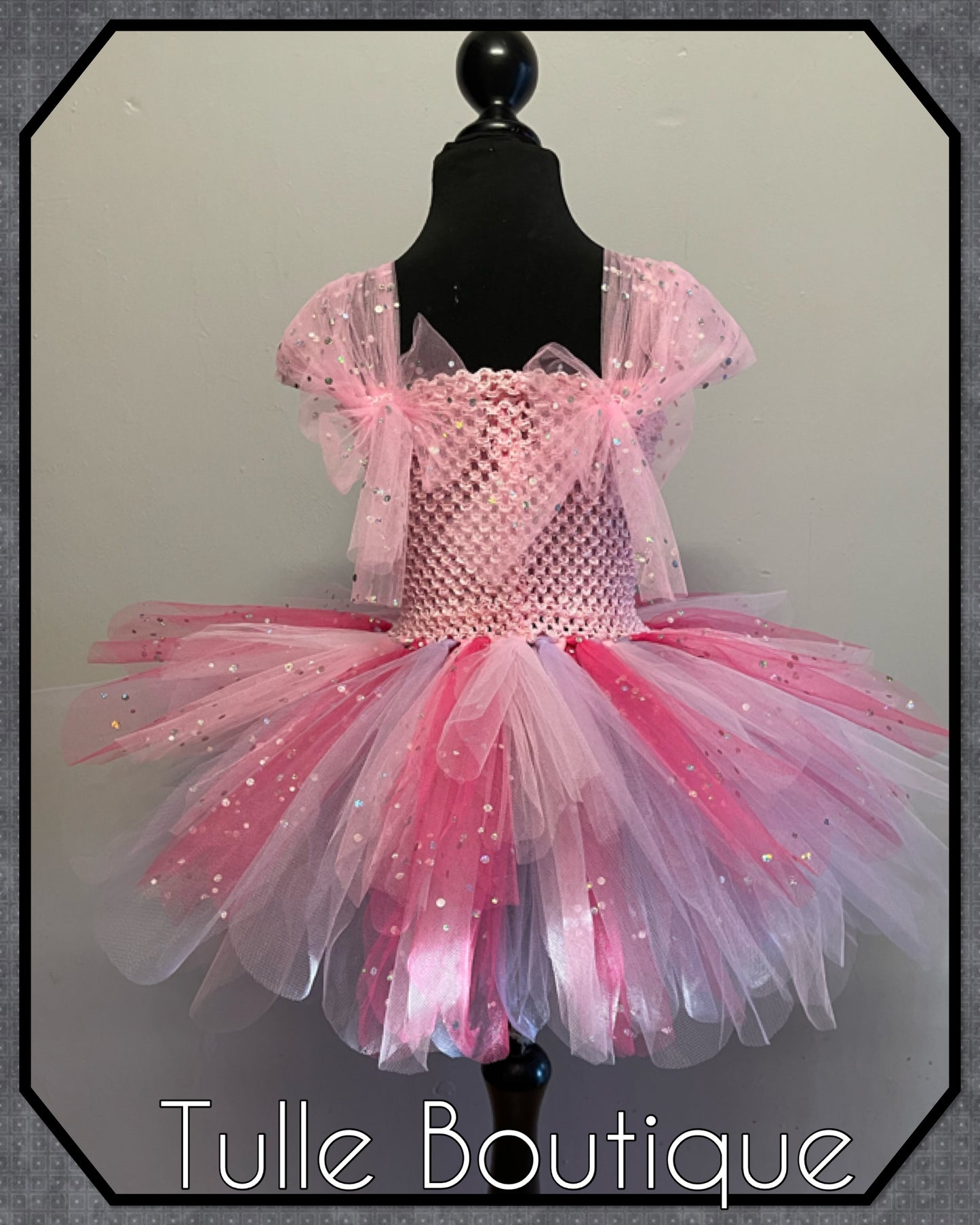 Stitch Angel princess birthday tutu dress