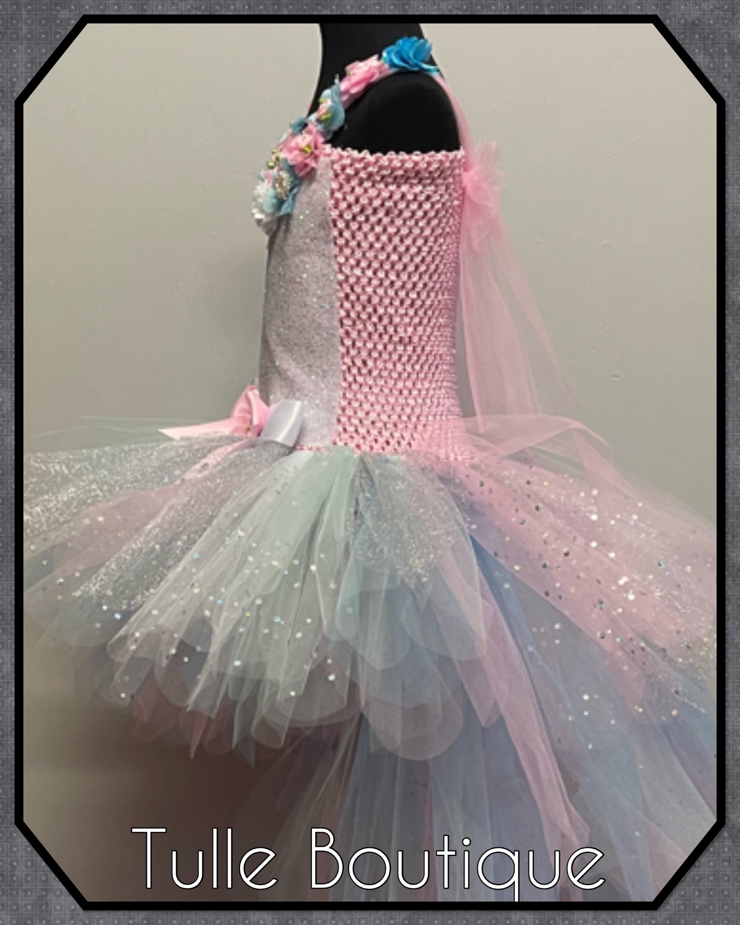 LAURA. Glitter Unicorn princess tutu birthday party dress