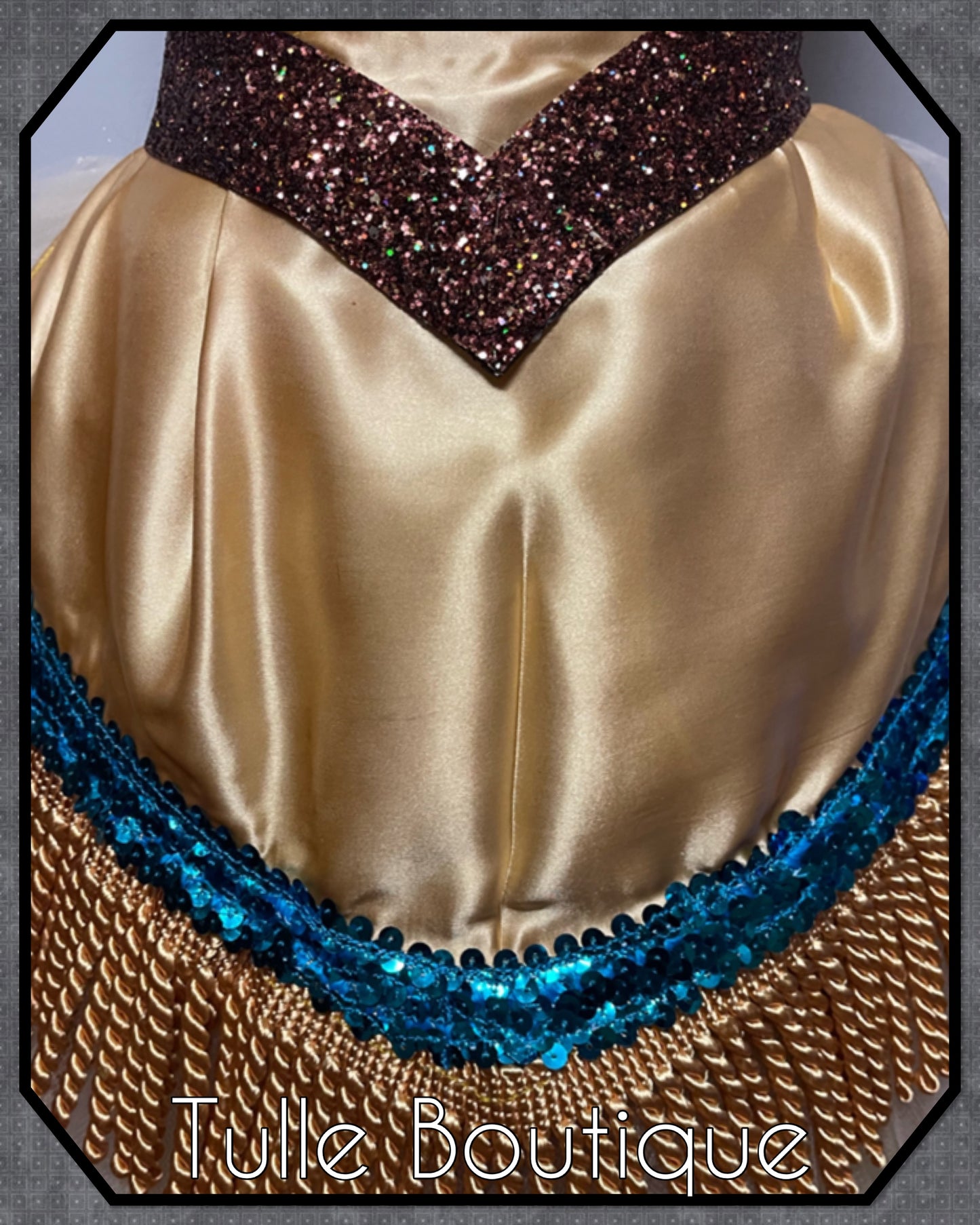 Pocahontas gold princess tutu dress