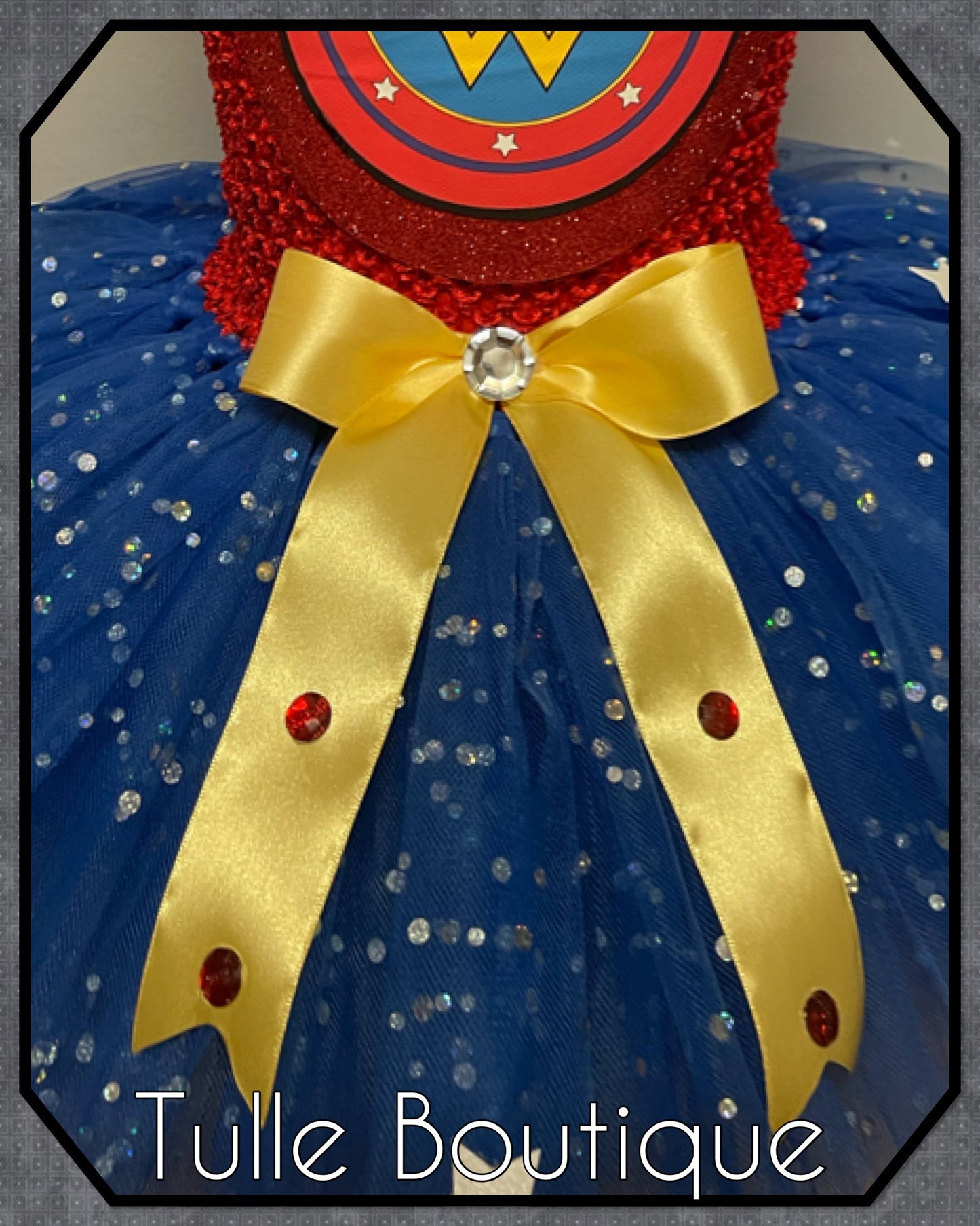 Superhero Wonder Woman birthday tutu dress