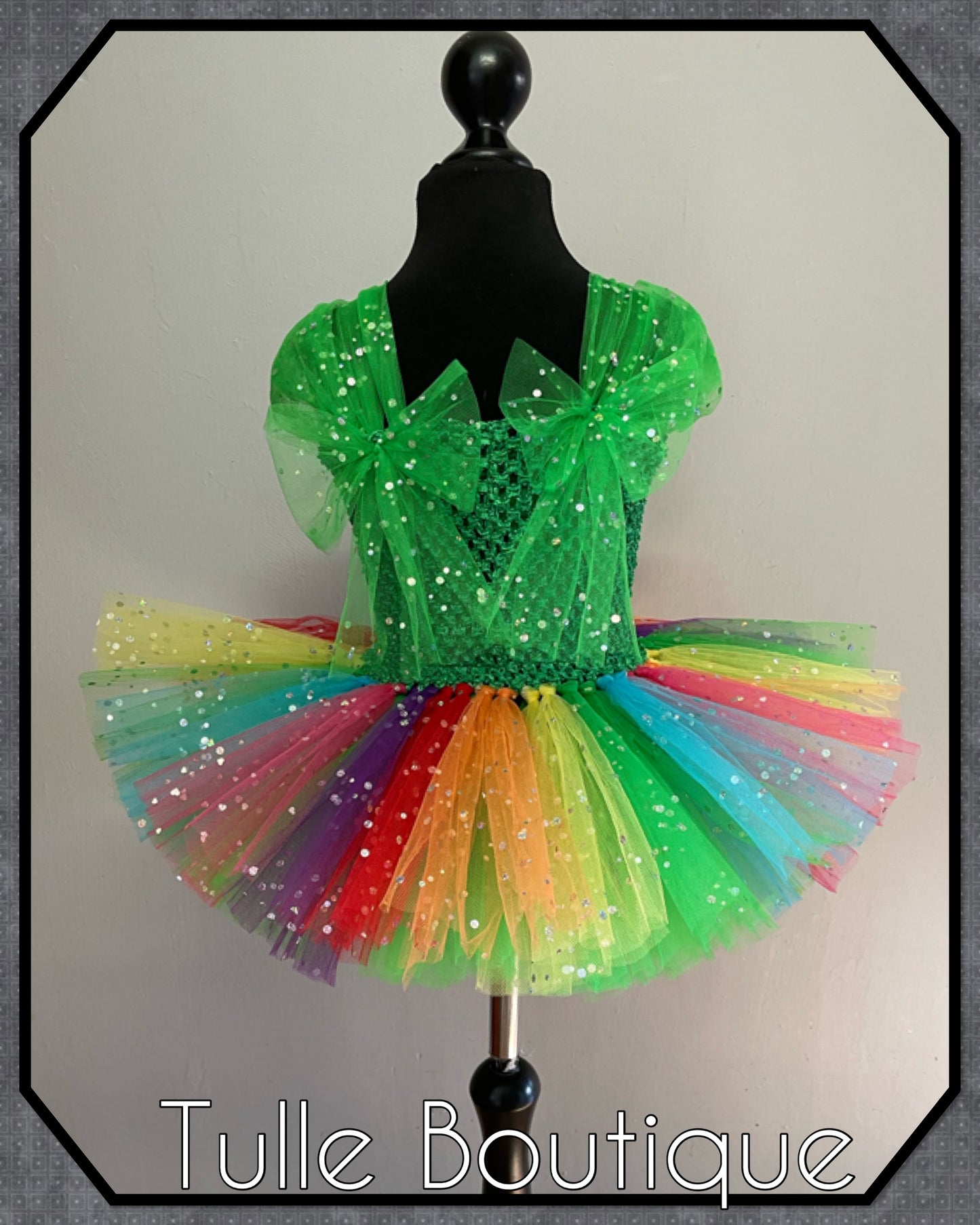 Bing bunny personalized rainbow birthday tutu dress