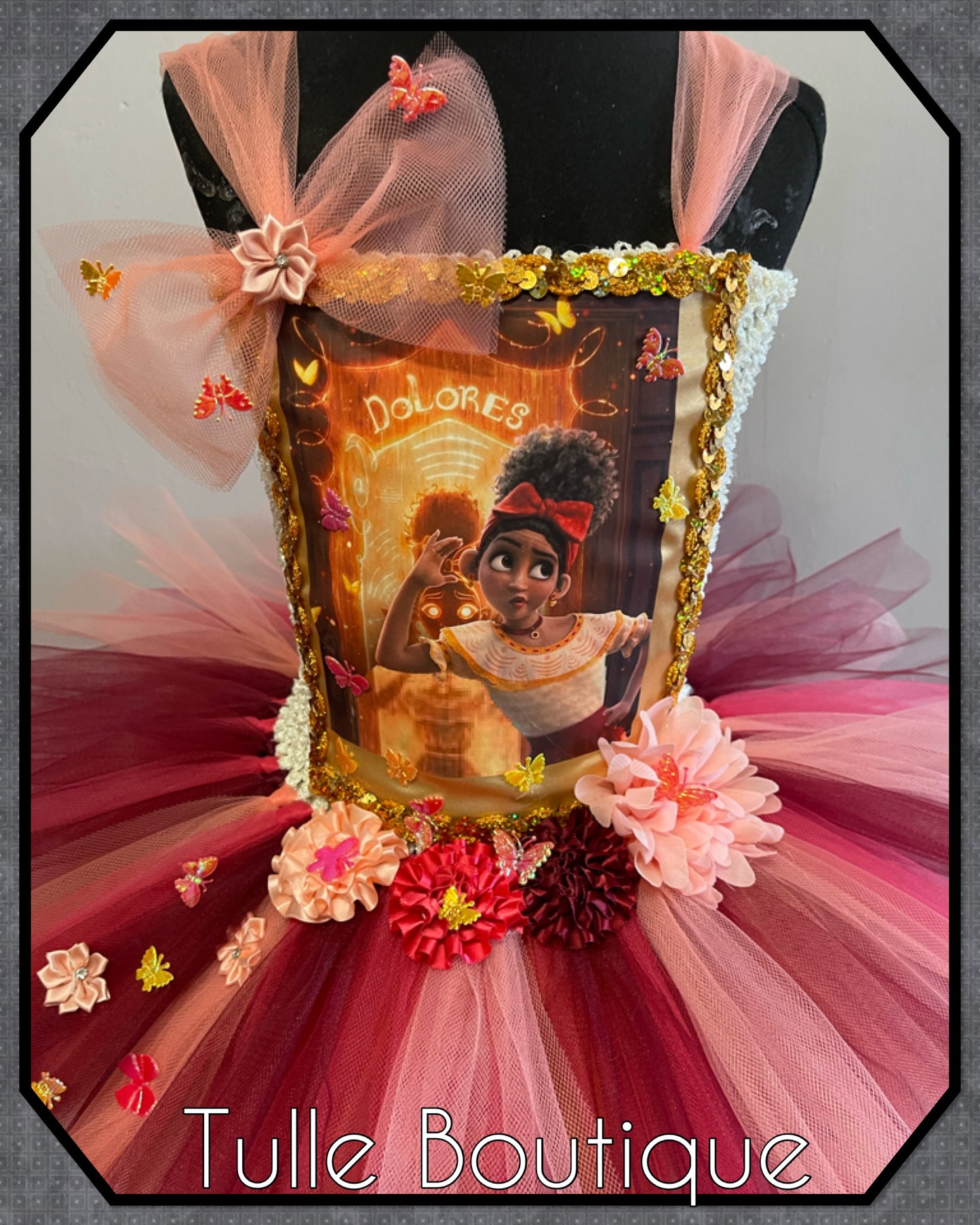 Encanto Dolores madrigal birthday party tutu dress