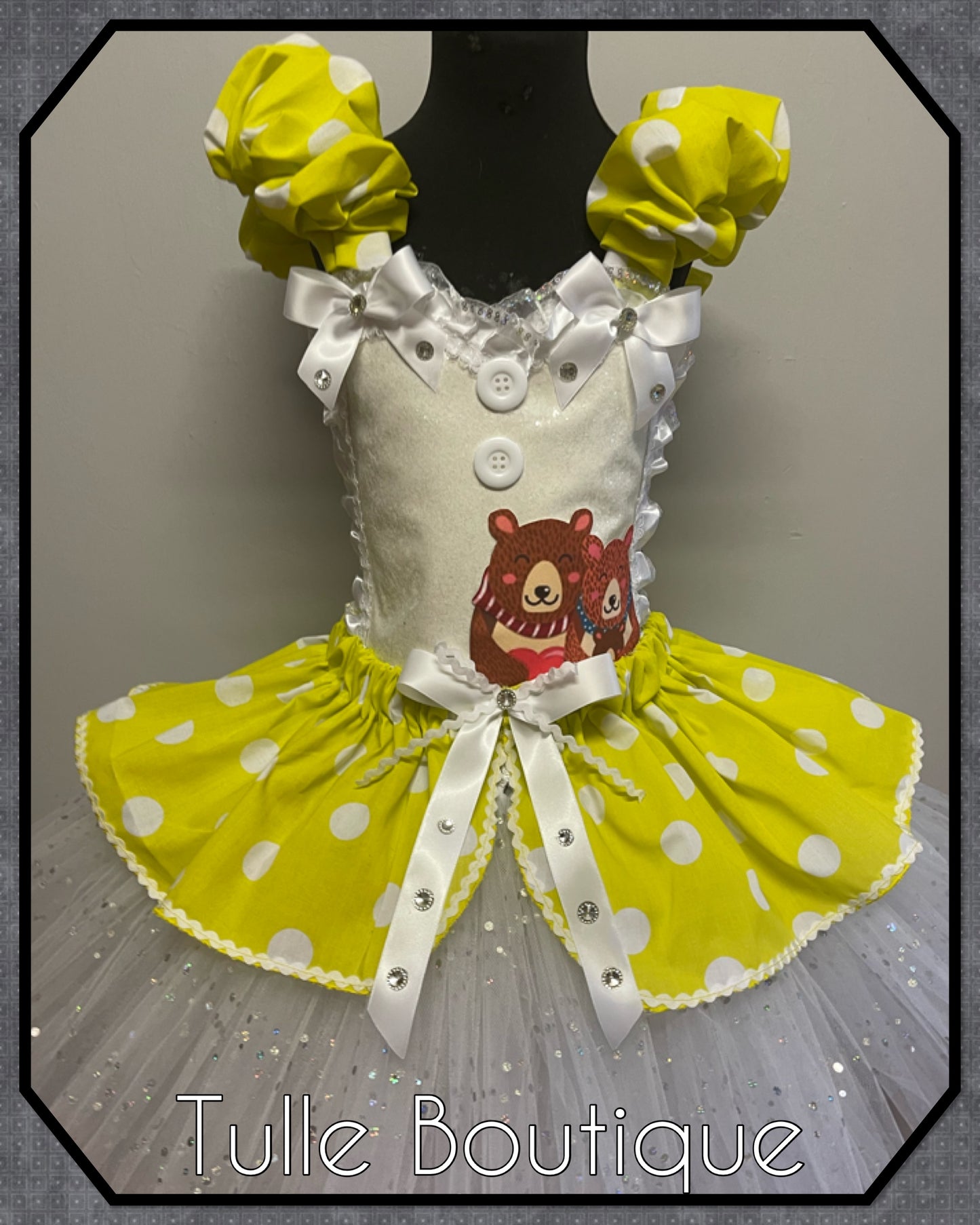 Goldilocks and the three bears Princess ballgown tutu birthday dress