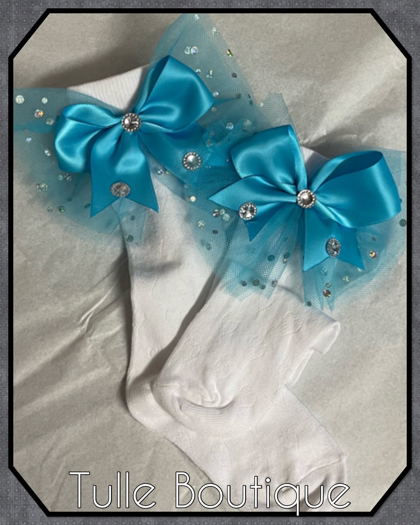 Frozen Elsa turquoise snowflake ballgown tutu dress